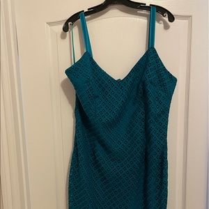 Teal cocktail dress